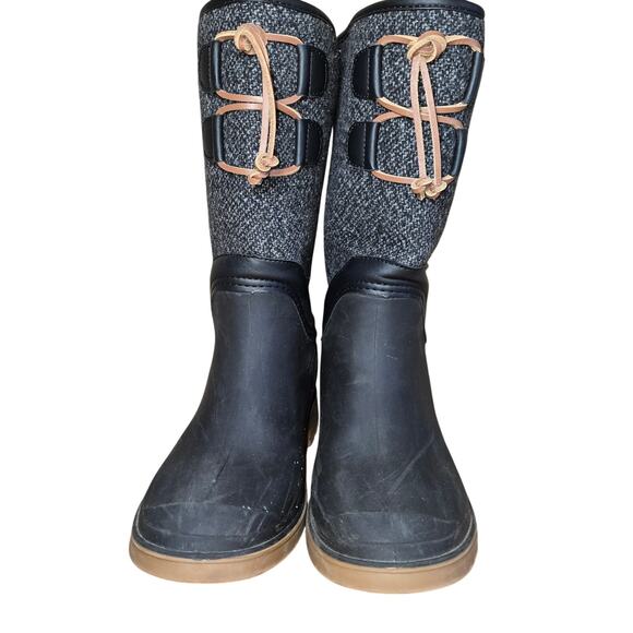 Alpine Design Kamik Women's Size 9 US Winter Rain Boots Color Black Gray Great - Picture 2 of 10